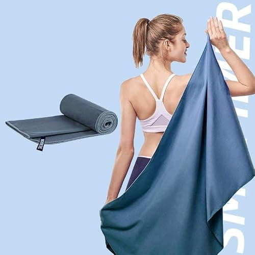 Microfibre Towel, Quick Dry Travel Towel for Gym, Beach and Swimming — view 3