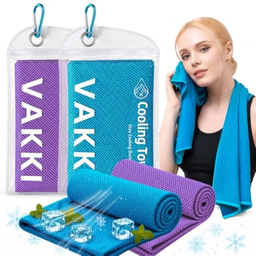 VAKKI Cooling Towels, 2 Pack (40"X12")-100*30cm