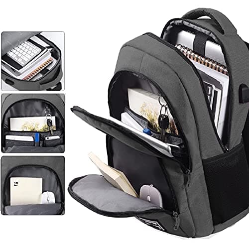YAMTION School Bookbag,College Backpack Laptop Backpack Business Adult Backpack for High School University Work Office — view 3