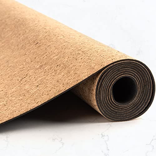 Myga Cork Yoga Mat – Natural Non-Slip Eco-Friendly Cork & Rubber Yoga Mat for Hot Yoga, Pilates & Fitness – Lightweight Travel Exercise Mat for Men and Women | 183 x 66cm — view 4