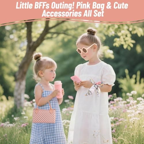 Play Handbag Set with Pretend Makeup – Cute Purse Toy for Kids with Accessories, Girls Birthday, Fun Makeup and Role Play Travel Toy Gift Presents for Toddlers Little Girls Age 3 4 5 6 7 8 — view 6