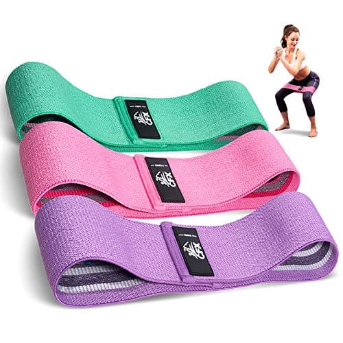 CFX Resistance Bands 3 Sets, Premium Exercise Bands with Non-Slip Design for Hips & Glutes, 3 Resistance Level Workout Booty Bands for Women and Men,Home Training,Fitness,Yoga