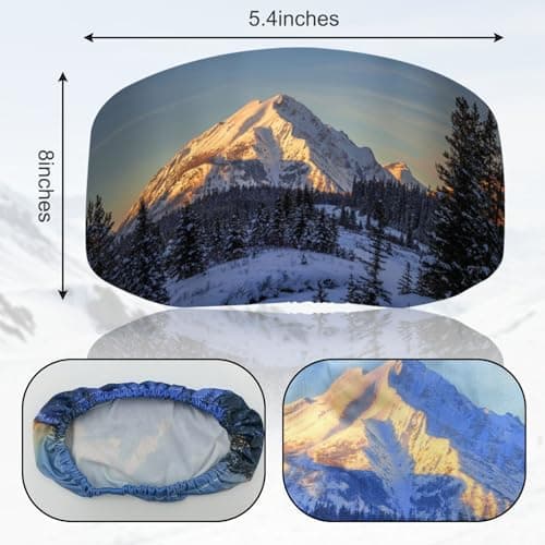BSITSSS 2 Pcs Ski Goggle Protector Cover, Protective Goggle Cover Portable, Ski Goggle Cover Sleeve Anti-Scratch, Fashion Ski Goggles Protective Cover, Ideal for Travel and Après-ski — view 2