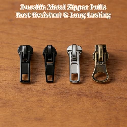 115Pcs Zipper Repair Kit, Universal Zip Pulls Replacement Parts — view 3