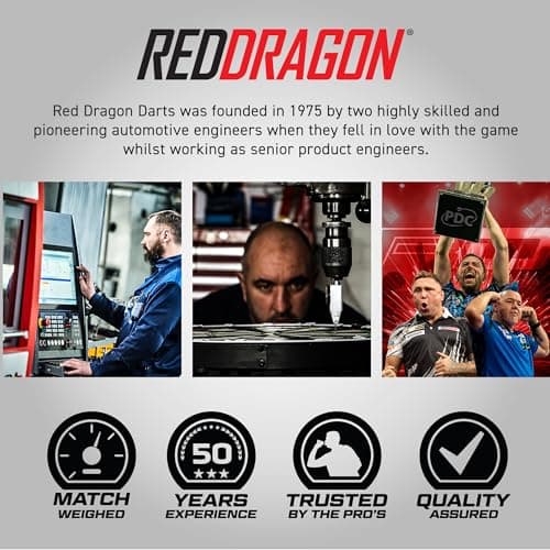 RED DRAGON Hardcore Radical Rainbow Extra Thick Standard Dart Flights - 4 sets Per Pack (12 Dart Flights in total) — view 5