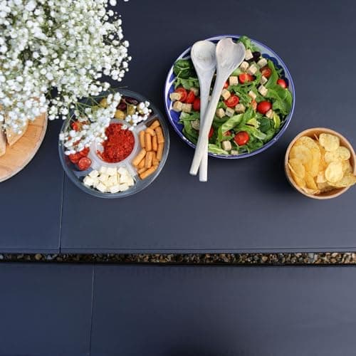 Harbour Housewares Rectangle Folding Trestle Table - 180cm (1.8m) (6ft) - Black - Outdoor Folding Table for Picnic, BBQ, Garden, Camping, Wedding, Party Catering — view 6