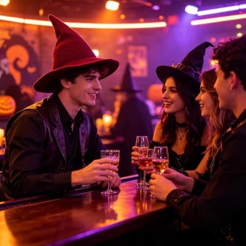 Halloween Witch Hat,Knitted Wide Brim Foldable Costume Hat,Cosplay Party — view 2