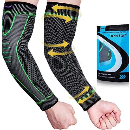 beister 20-30 mmHg Compression Arm Sleeves with Elastic Strap