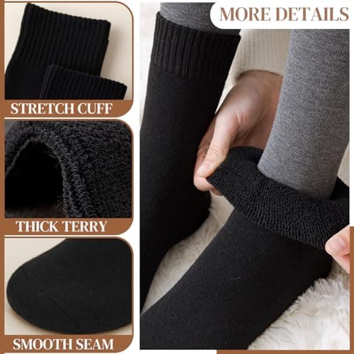 Hocerlu Thick Women's Thermal Socks - 5 Pairs Ladies Warm Winter Socks — view 3