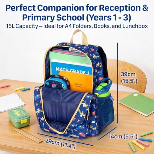 Bagseri Kids Backpack for Boys - 15L School Bag for Kids 4-8 Years — view 3