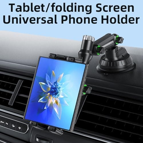 LICAEVEY Truck Phone Holder with 12.9 Inch Long Arm, 360° View Heavy Duty Suction Cup Mount for Dashboard Windshield Fit for Phones and Tablets — view 5
