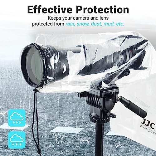 JJC 2-Pack Camera Rain Cover Waterproof for DSLR Lens up to 45cm Long — view 2