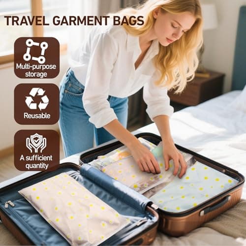 Reusable Zip Bags 40 Pack, Clothes Storage Bags for Travel Organising — view 4