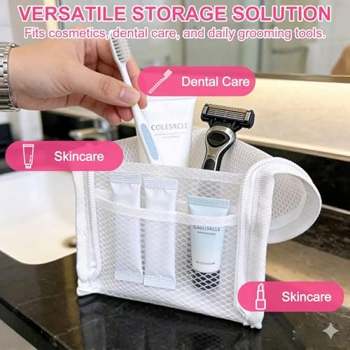 Toothbrush Travel Bag with Stand-Up Design, Lightweight Toiletry Organizer — view 4