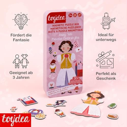 Toydea Magnetic Puzzle Box for Kids Ages 3-5, Princess Travel Puzzle Game — view 3