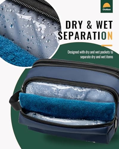 Chakipee Wash Bag, Large Travel Wash Bag Water-Resistant - Blue — view 3