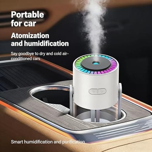 USB Cool Mist Humidifier 550ml with 7-Color Night Light — view 3