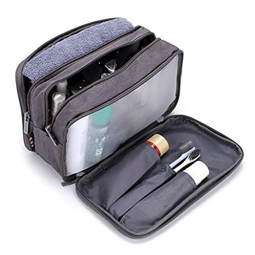 IGNPION Mens Wash Bag, Dry Wet Separation Travel Toiletry Bag, Dopp Kit Bag — view 5