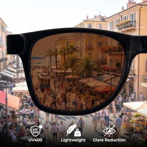 Komonee Furiosa Polarized Sunglasses UV400 Protection Classic Style Retro Sun Shades Eye Glasses Unisex For Men Women Golf Cycling Sports Fishing Travel – Lightweight Frame Daily Wear — view 3