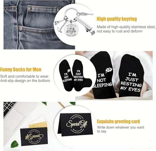 Birthday Gifts for Men, Stainless Steel Travel Tumbler, Funny Gifts Socks — view 3