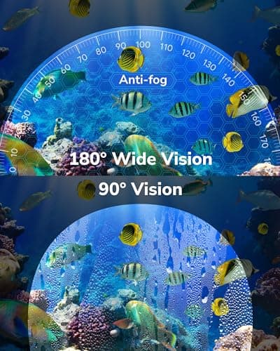 ACURE Full Face Snorkel Mask Adult Anti-Fog Diving Mask with Camera Mount — view 6