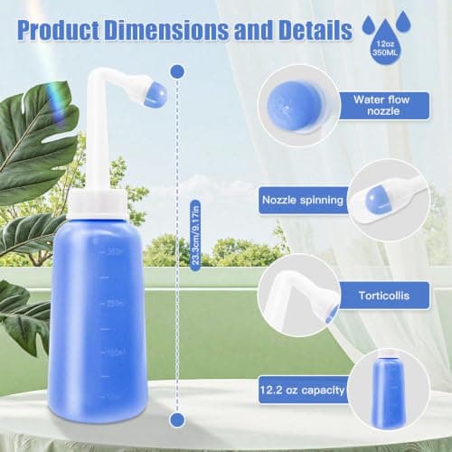 Premium Bidet Bottle for Postpartum Care | Upside Down Portable Bidet 350ml — view 2