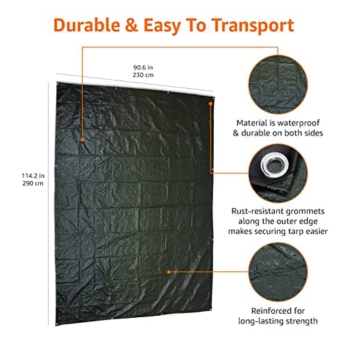 Amazon Basics Tent Camping Tarp — view 5