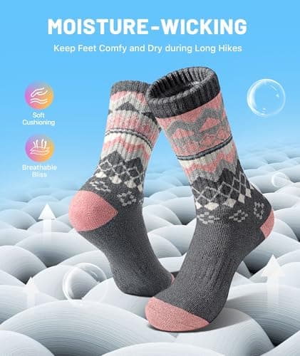 SIMIYA 5 Pairs Warm Socks Women Breathable Merino Wool Sock — view 3