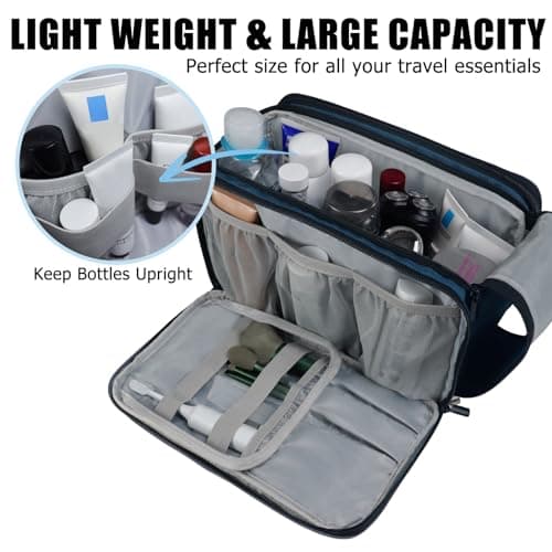 Gloppie Toiletry Bag, Wash Dopp Kit for Men, Water-Resistant Shaving Bag — view 6