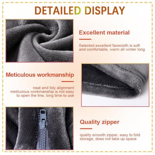 Atwnjkp USB Heated Blanket, Electric Blanket Throw with 3 Heating Levels & 9 Heating Zones, Portable Wearable Soft Flannel Heated Shawl for Home Office Couch Camping, Machine Washable, Black — view 6