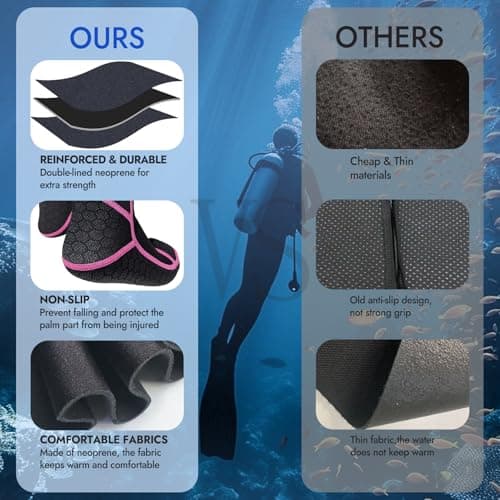 PAWHITS Neoprene Wetsuit Socks, 3mm Sand Proof Beach Booties — view 5