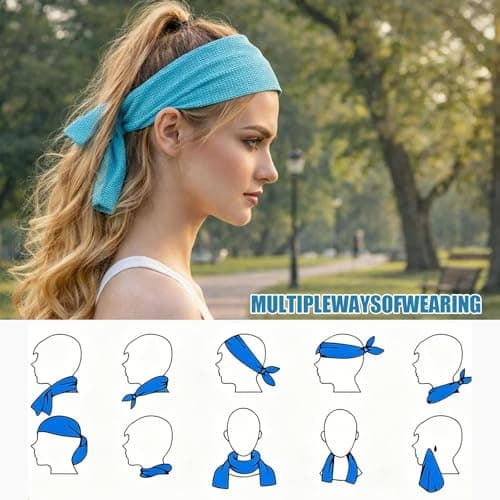2 Pcs Cooling Towels, Gym Towels For Women With Portable Silicone Sleeves — view 3