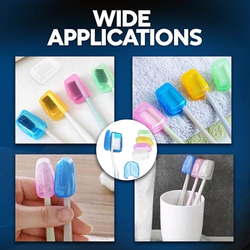ARIATI Portable Toothbrush Head Covers – 5 Pack Travel Toothbrush Protector Cases, Hygienic Storage Caps for Home, Camping, Hiking, Business & Outdoor Trips – 5 Colours — view 6