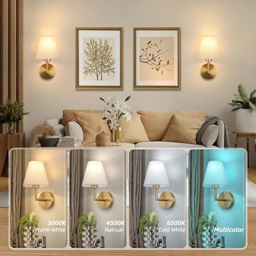 EIDEARAY Battery Operated Wall Lights,Rechargeable Wall Lights with 5000mAh Dimmable Detachable Charging Bulbs and Remote,Wireless Wall Light for Living Room Bedroom Bedside Farmhouse Hallway(2 Pack) — view 4