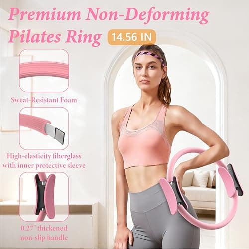 LarFaFa pilates kit for home workouts ring and ball set pilates essential kit for women pilates workout kit home pilates set pilates starter kit — view 2