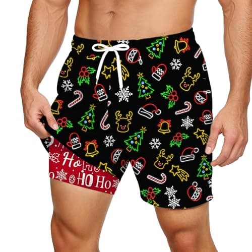 Generisch Casual summer shorts with double layer lining and multiple pockets for comfortable beach and travel., E, S
