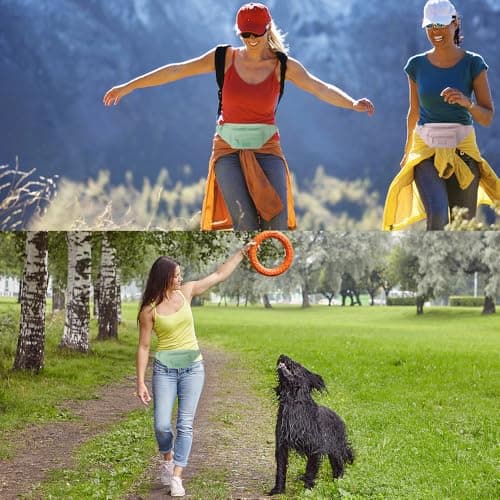 Bumbags for Ladies Bum Bag Fanny Pack Men Women Waist Pack Lightweight Adjustable for Running Walking Hiking Jogging (Green) — view 2