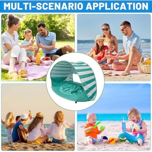 Beach Tent Kids UV Protection Foldable with Mini Pool — view 4