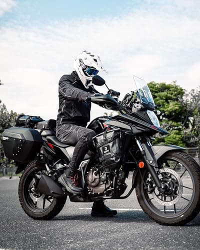 RIDEIRON Motorcycle Side Bag-Waterproof Bumper Bag 5L*2pcs Moto Saddle Bag with Shoulder Strap motorcycle Crash Bar Bags Dry Tail PVC BagTool Carry Ba Travel Hiking — view 6