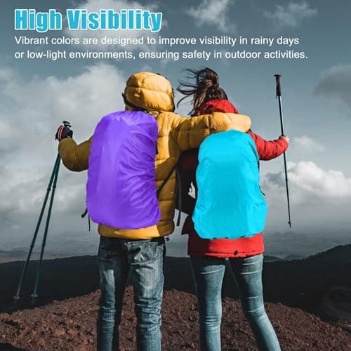 TESSTSY 2 Pcs Waterproof Backpack Cover Rucksack Liner — view 5