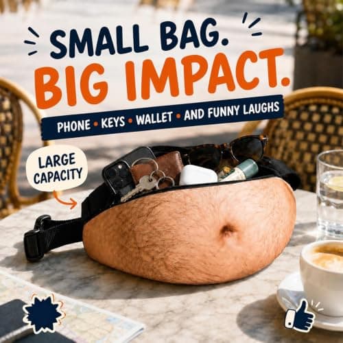 Fun Fanny Pack Cute Realistic Prop Belt Holder with Adjustable Belt — view 4