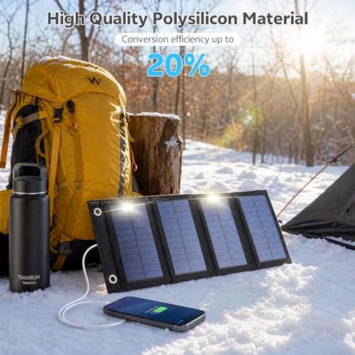 Starvortex 20W Foldable Solar Panel Charger, IP65 Portable Solar Charger — view 5