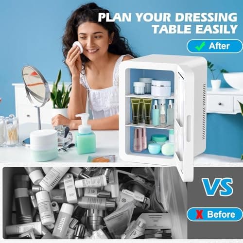 MoraRise 22L Mini Fridge, 28Cans Portable Cooler & Warmer Small Fridge — view 6