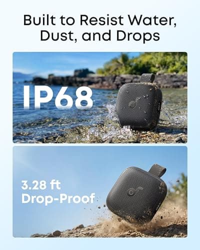 soundcore Boom Go 3i Portable Bluetooth Speaker by Anker, 24H Playtime, 15W Punchy Sound, Emergency Charging, Powerful BassUp 2.0, Bluetooth 6.0, IP68 Waterproof for Hiking/Cycling/Camping (Black) — view 5