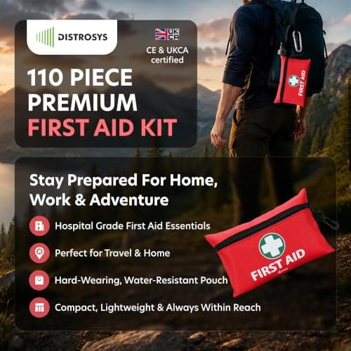 110 Piece Premium First Aid Kit for Travel, Home, Car, Camping & Hiking — view 2