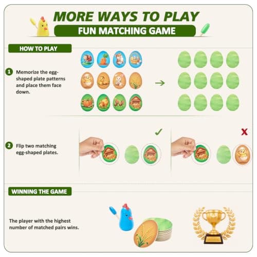 Greek Science Wooden Memory Matching Game for Kids, Montessori Board Game — view 6