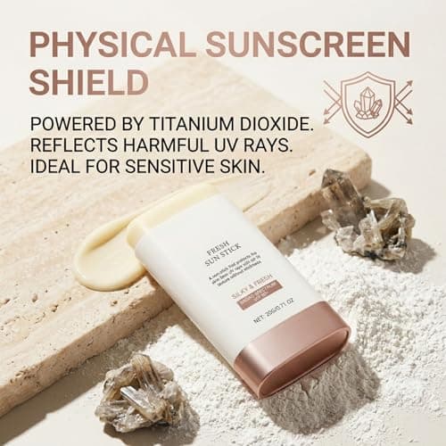 SPF 50 Sunscreen Stick For Face & Body, Invisible No White Cast Korean Sunscreen SPF 50+, Lightweight Water Resistant Mineral Sunscreen SPF 50, Travel Sunscreen SPF Stick, UVA/UVB Protection — view 4