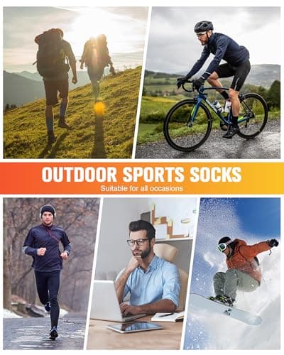SockWaddles Merino Wool Hiking Socks for Men & Women, 3 Pairs — view 5