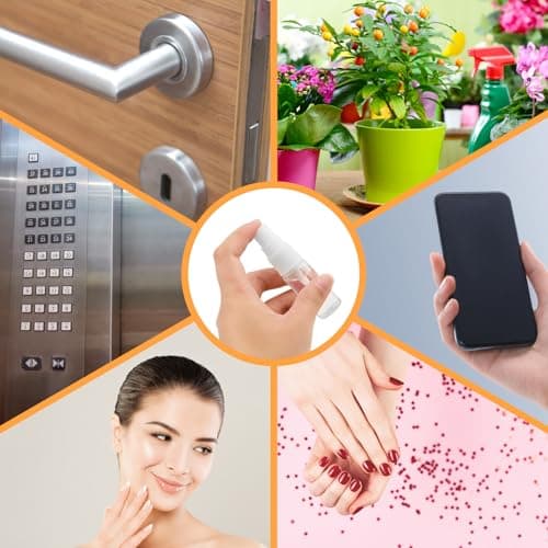 Notoke 7-Pack Small Spray Bottle Set - 5PCS 15ml Travel Spray Bottles with Cleaner & Tunnel, Clear Empty Fine Mist Bottles Refillable Liquid Containers for Perfume, Care Liquid, Cosmetics — view 6