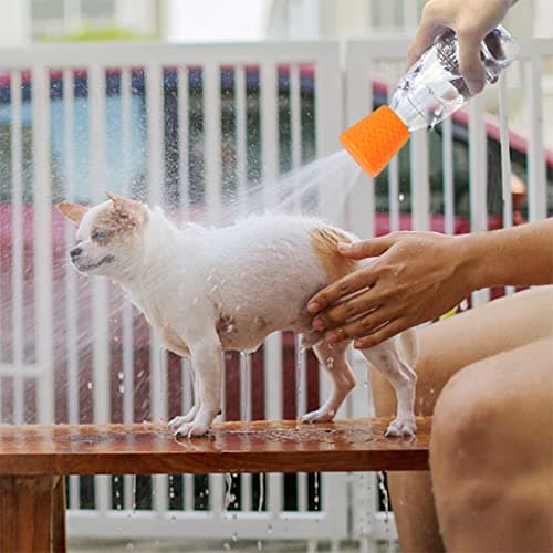 Outdoor Shower for Dogs Portable Dog Shower Head Mud Travel Shower Outdoor Shower Bottle Attachment Outdoor Water Sprayer Accessory Suitable for Dog Hiking Beach Camping, 2PCS — view 4